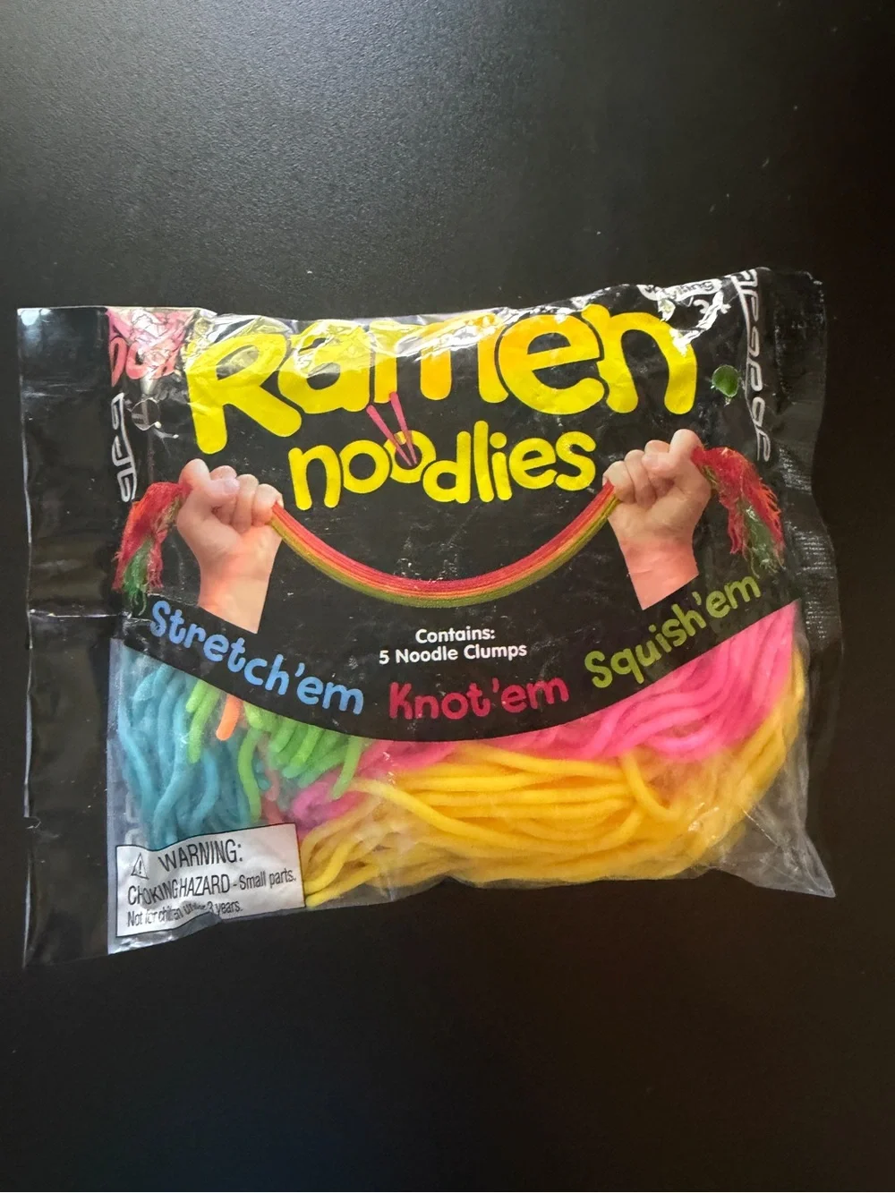 New NeeDoh Schylling Ramen Noodles Noodlies Colorful Clumps Stretch Squeeze